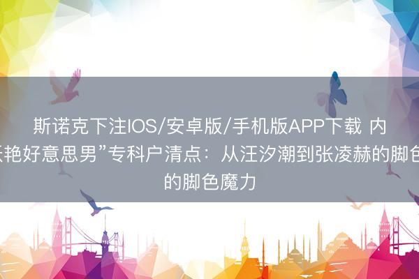 斯诺克下注IOS/安卓版/手机版APP下载 内娱“妖艳好意思男”专科户清点：从汪汐潮到张凌赫的脚色魔力